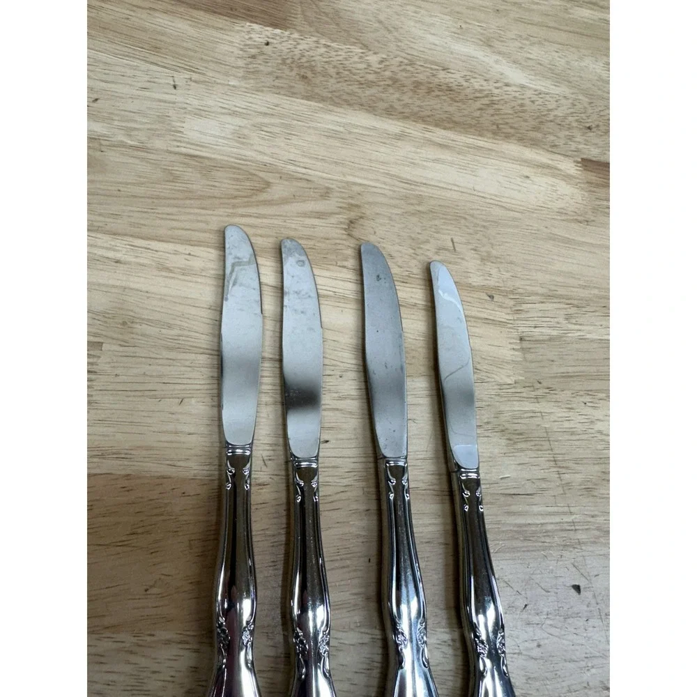 Oneida Chatelaine Set of 4 Dinner Knives Stainless Flatware